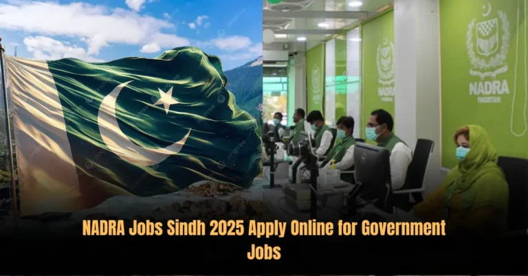 NADRA Jobs Sindh 2025 Apply Online for Government Jobs