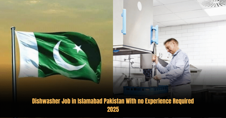 Dishwasher Job in Islamabad Pakistan With no Experience Required 2025