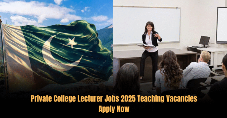 Private College Lecturer Jobs 2025 Teaching Vacancies Apply Now