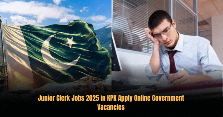 Junior Clerk Jobs 2025 in KPK Apply Online Government Vacancies