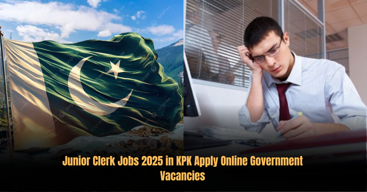 Junior Clerk Jobs 2025 in KPK Apply Online Government Vacancies