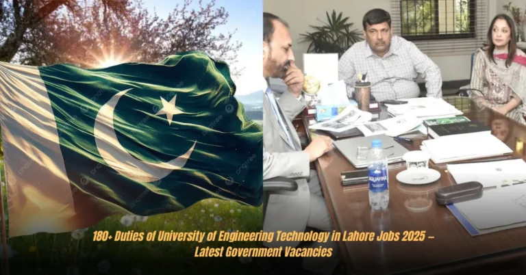 180+ Duties of University of Engineering Technology in Lahore Jobs 2025 — Latest Government Vacancies