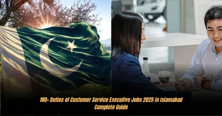 180+ Duties of Customer Service Executive Jobs 2025 in Islamabad Complete Guide