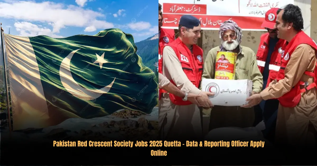 Pakistan Red Crescent Society Jobs 2025 Quetta – Data & Reporting Officer Apply Online