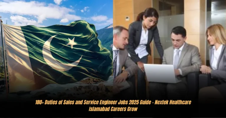 180+ Duties of Sales and Service Engineer Jobs 2025 Guide – Nextek Healthcare Islamabad Careers Grow
