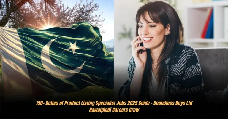 150+ Duties of Product Listing Specialist Jobs 2025 Guide – Boundless Buys Ltd Rawalpindi Careers Grow