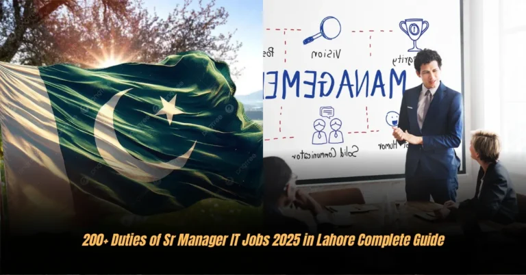 200+ Duties of Sr Manager IT Jobs 2025 in Lahore Complete Guide