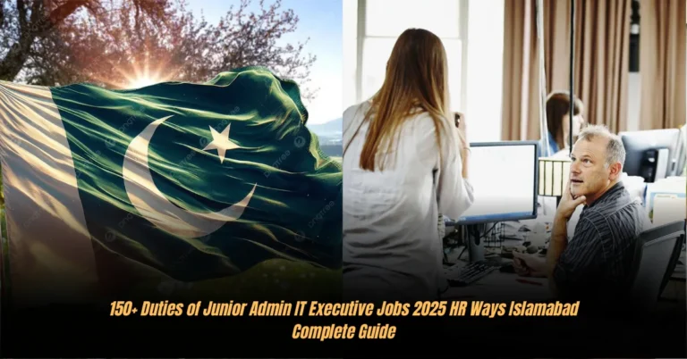 150+ Duties of Junior Admin IT Executive Jobs 2025 HR Ways Islamabad Complete Guide