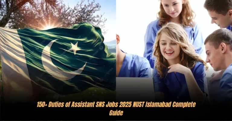 150+ Duties of Assistant SNS Jobs 2025 NUST Islamabad Complete Guide